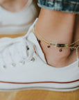 Eat Pray Love Semi Precious Stone Anklet