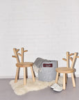 Felt Omaking Basket - Grey/Bordeaux