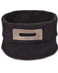 Wool Felt Omaking Basket - Dark Grey/Grey