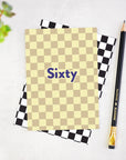 Sixty Checkerboard 60th Birthday Card