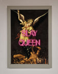 Slay Queen premium altered art framed print, stylish luxury wall decor, trending best-selling artwork by Zestio at brixbailey.com