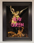 Luxury Slay Queen Altered Art Framed Print, Premium Handcrafted Wall Decor by Zestio at brixbailey.com