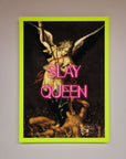 Luxury slay queen altered art framed print, premium stylish wall decor, trending best-selling artwork by Zestio at brixbailey.com
