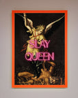 Luxury Slay Queen Altered Art Framed Print, Premium Handcrafted Wall Decor by Zestio at brixbailey.com