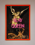 Luxury Slay Queen Altered Art Framed Print, Premium Handcrafted Wall Decor by Zestio at brixbailey.com