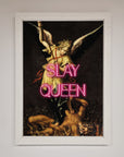 Luxury Slay Queen Altered Art Framed Print, Premium Handcrafted Wall Decor by Zestio at brixbailey.com