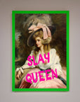 Slay Queen Framed Poster, luxury empowerment artwork, stylish home decor, premium framed wall art, best-selling trendy print by Zestio at brixbailey.com