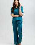 Poppy Rainforest Stripe Silk Trouser