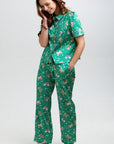 Poppy Rainforest Butterfly Silk Trouser