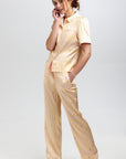 Poppy Lemonade Stripe Silk Trouser