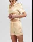 Rosie Lemonade Stripe Silk Short