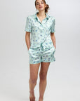 Rosie Glacier Butterfly Silk Short