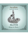 Sloth Silver Charm