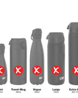 Leak Proof Water Bottle Replacement Lid, Black, Small / Medium