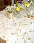 Snowdrop and Hellebore Tablecloth