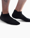 Bamboo Trainer Socks - Deep Black - 5 Pack