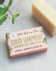 Lavender and Geranium 100% Natural Vegan Plastic-free Solid Shampoo