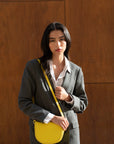 Handmade Recycled Genuine Leather Tote Bag - 15cm Tall, 19cm Wide, Adjustable Handle - Eco-Friendly & Durable by Sook Stainable at brixbailey.com