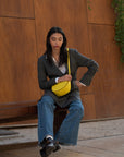Handmade Recycled Genuine Leather Tote Bag - 15cm Tall, Adjustable Handle, Eco-Friendly & Durable by Sook Stainable at brixbailey.com