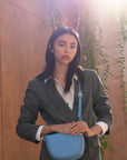 Handmade Recycled Genuine Leather Bag - 15cm Tall, 19cm Wide, Adjustable Handle - Eco-Friendly & Durable by Sook Stainable at brixbailey.com