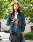 Oli Vegan Apple Leather Bag - Adjustable Shoulder & Crossbody - Eco-Friendly & Durable by Sook Stainable at brixbailey.com