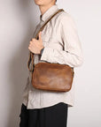 Soren Vintage Leather Crossbody Bag Sling | Versatile and Durable Leather Bag