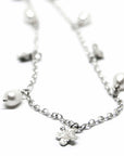 Necklace - SPRING Myosotis with pearls