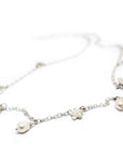 Necklace - SPRING Myosotis with pearls