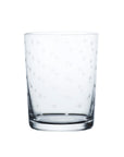 A Set of Four Crystal Large Tumblers with Stars Design