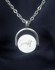 Custom Engraved Spinner Necklace