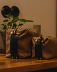 Leather Travel Accessory Bag - Sustainable & Customizable