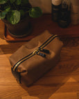 Leather Travel Accessory Bag - Sustainable & Customizable