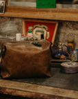 Leather Travel Accessory Bag - Sustainable & Customizable