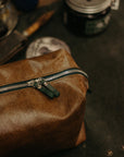 Leather Travel Accessory Bag - Sustainable & Customizable