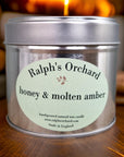 Luxury handmade soy candle with bergamot, cinnamon, clove, honey, amber, patchouli, vegan eco-friendly wick by Ralph's Orchard at brixbailey.com