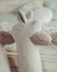Giant Alpaca Toy Pillow – Handmade, Vegan Fur, Beige by Kai aš mažas buvau at www.brixbailey.com