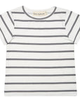 Grey Breton Stripe Summer T-Shirt