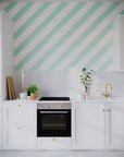 Sundae Pastel Striped Wallpaper