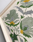 Suzani Framed Embroidery Print - Blue