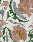 Suzani Framed Embroidery Print - Pink