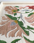 Suzani Framed Embroidery Print - Pink