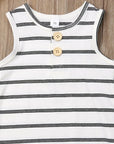 Adorable Baby Rompers for Boys & Girls - Soft Cotton Blend, Striped Design, Comfortable & Stylish for Everyday Wear by Baby Lamby at brixbailey.com