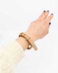 Elegant Leather Bracelet with Brass Fastener – Durable & Stylish by Tairi Roosve at www.brixbailey.com