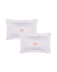 Arabella Bow Ruffle Frill Pillowcase Pair
