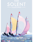 The Solent Vintage Travel Poster Print