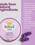 Lavender Body Scrub | Natural Exfoliating Sugar Scrub for Relaxing, Smooth Skin | Vegan, Plastic-Free Skincare | 3 Size Options