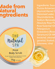 Rose Sugar Scrub | Natural Exfoliating Body Scrub for Smooth, Glowing Skin | Vegan, Plastic-Free Skincare | 2 Size Options