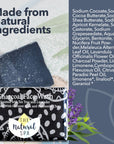 Charcoal Face Wash Bar | Natural Detoxifying Facial Cleanser | Vegan, Plastic-Free Skincare for All Skin Types