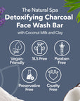 Charcoal Face Wash Bar | Natural Detoxifying Facial Cleanser | Vegan, Plastic-Free Skincare for All Skin Types