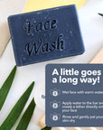 Charcoal Face Wash Bar | Natural Detoxifying Facial Cleanser | Vegan, Plastic-Free Skincare for All Skin Types